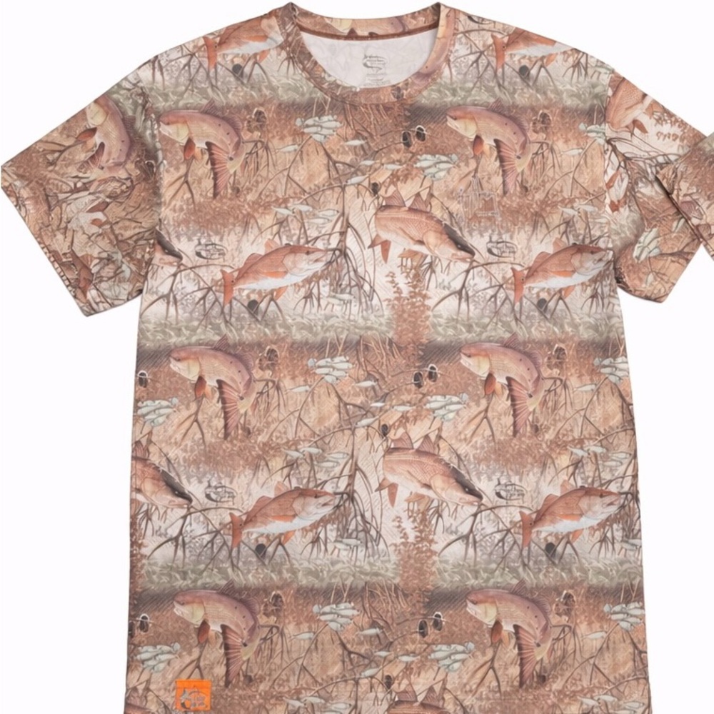 Guy Harvey Multicolor Fish Camo Shirt